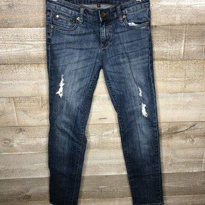 Kut from the Kloth size 2 distressed straight leg jeans